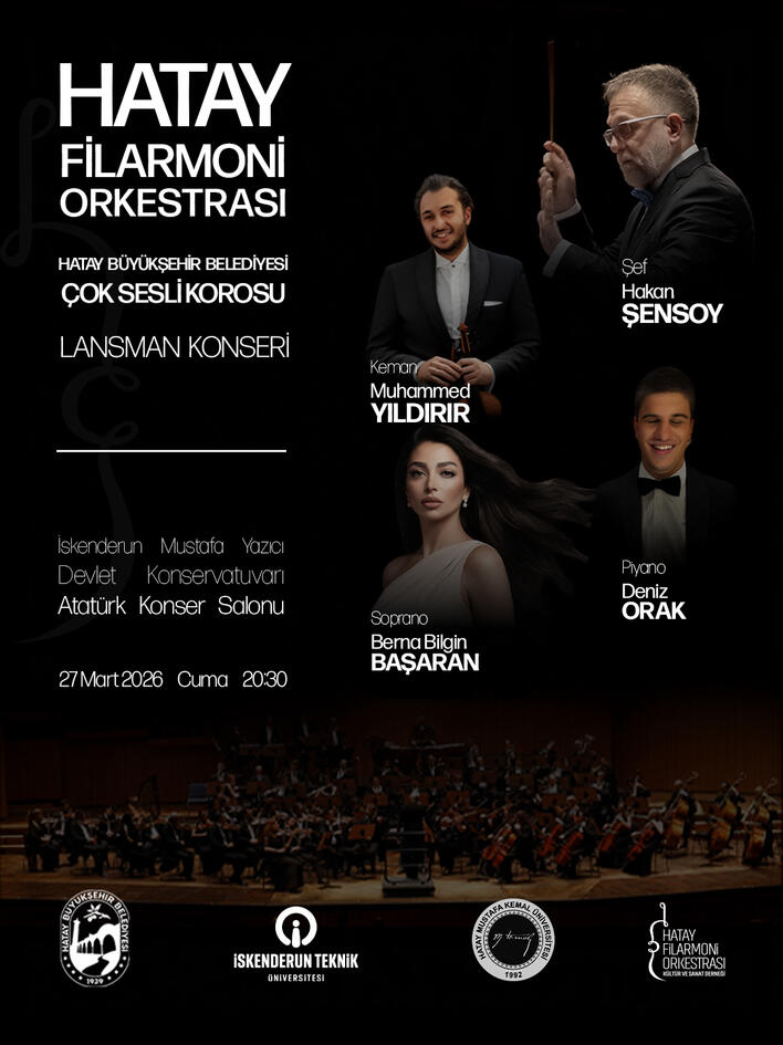 Hatay Filarmoni Orkestrası afiş tasarımı